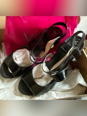 YOU by Crocs Myersita Black Women's Heels - Size 9